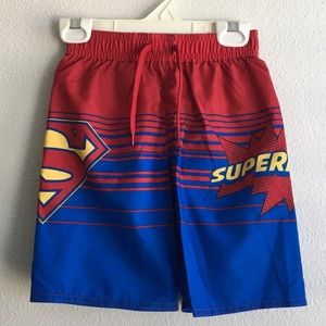 Superman Lined Swim Trunks